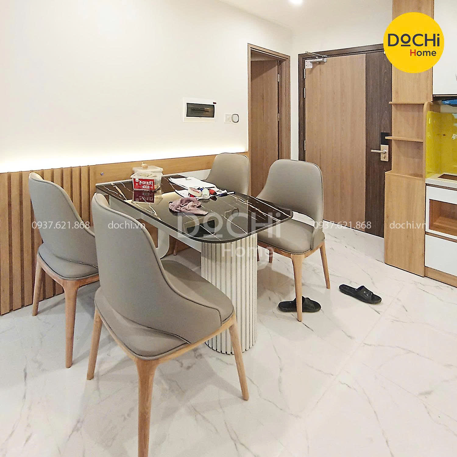 Thi công nội thất phòng bếp - Dochi Home - Nhà Máy Thiết Kế, Sản Xuất, Thi Công Nội Thất Căn Hộ - Công Ty TNHH Dochi Home