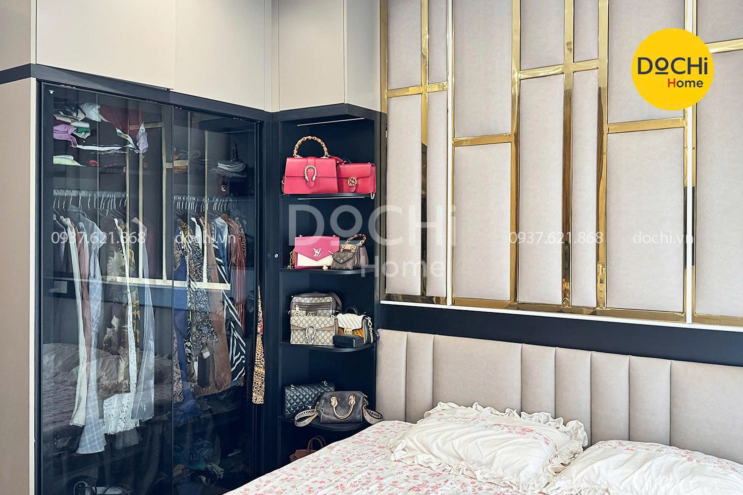 Thi công nội thất phòng ngủ - Dochi Home - Nhà Máy Thiết Kế, Sản Xuất, Thi Công Nội Thất Căn Hộ - Công Ty TNHH Dochi Home