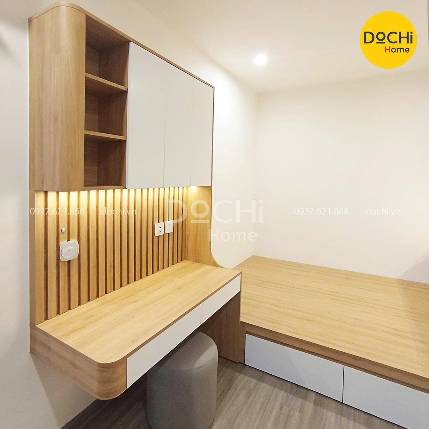 Thi công nội thất phòng ngủ - Dochi Home - Nhà Máy Thiết Kế, Sản Xuất, Thi Công Nội Thất Căn Hộ - Công Ty TNHH Dochi Home