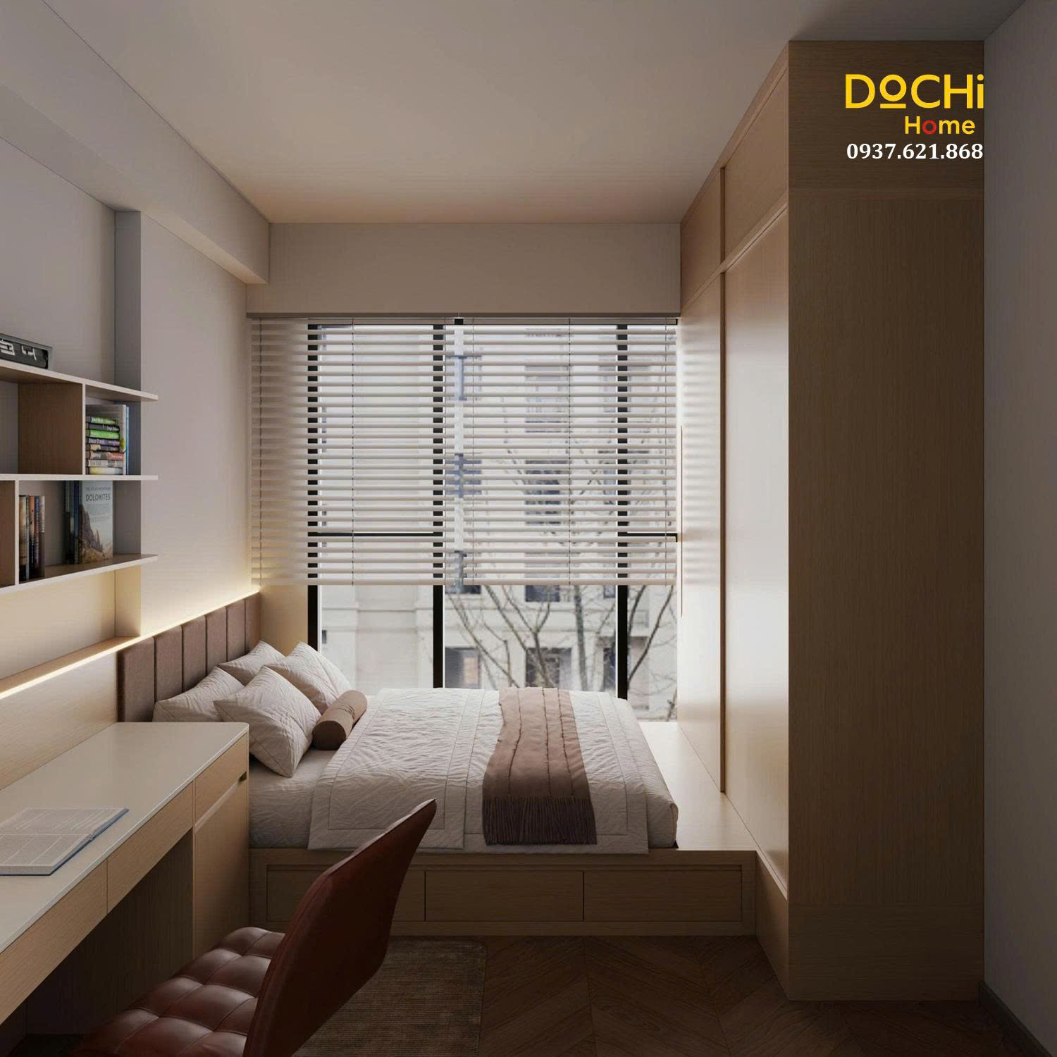 Thiết kế nội thất phòng khách - Dochi Home - Nhà Máy Thiết Kế, Sản Xuất, Thi Công Nội Thất Căn Hộ - Công Ty TNHH Dochi Home