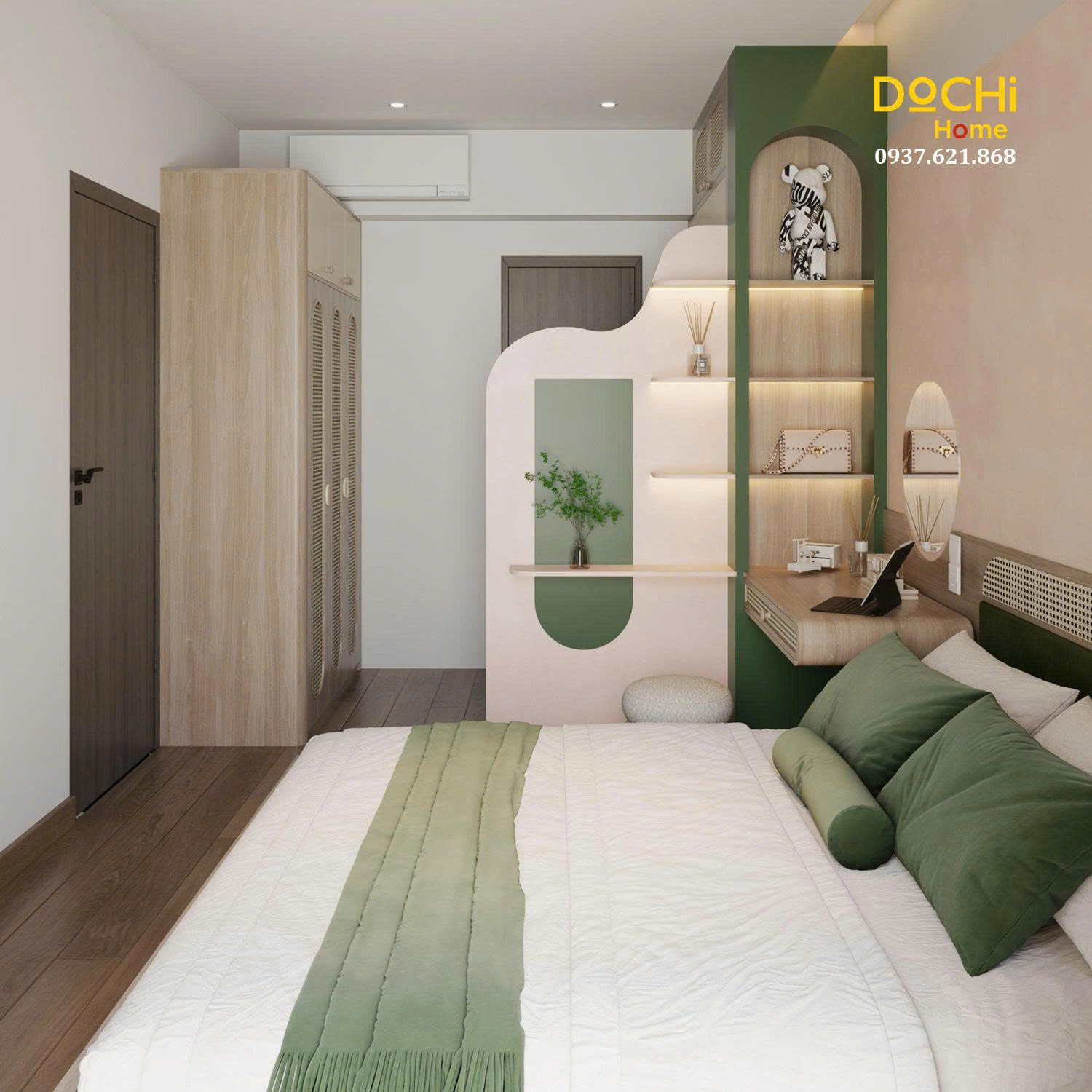 Thiết kế nội thất phòng ngủ - Dochi Home - Nhà Máy Thiết Kế, Sản Xuất, Thi Công Nội Thất Căn Hộ - Công Ty TNHH Dochi Home