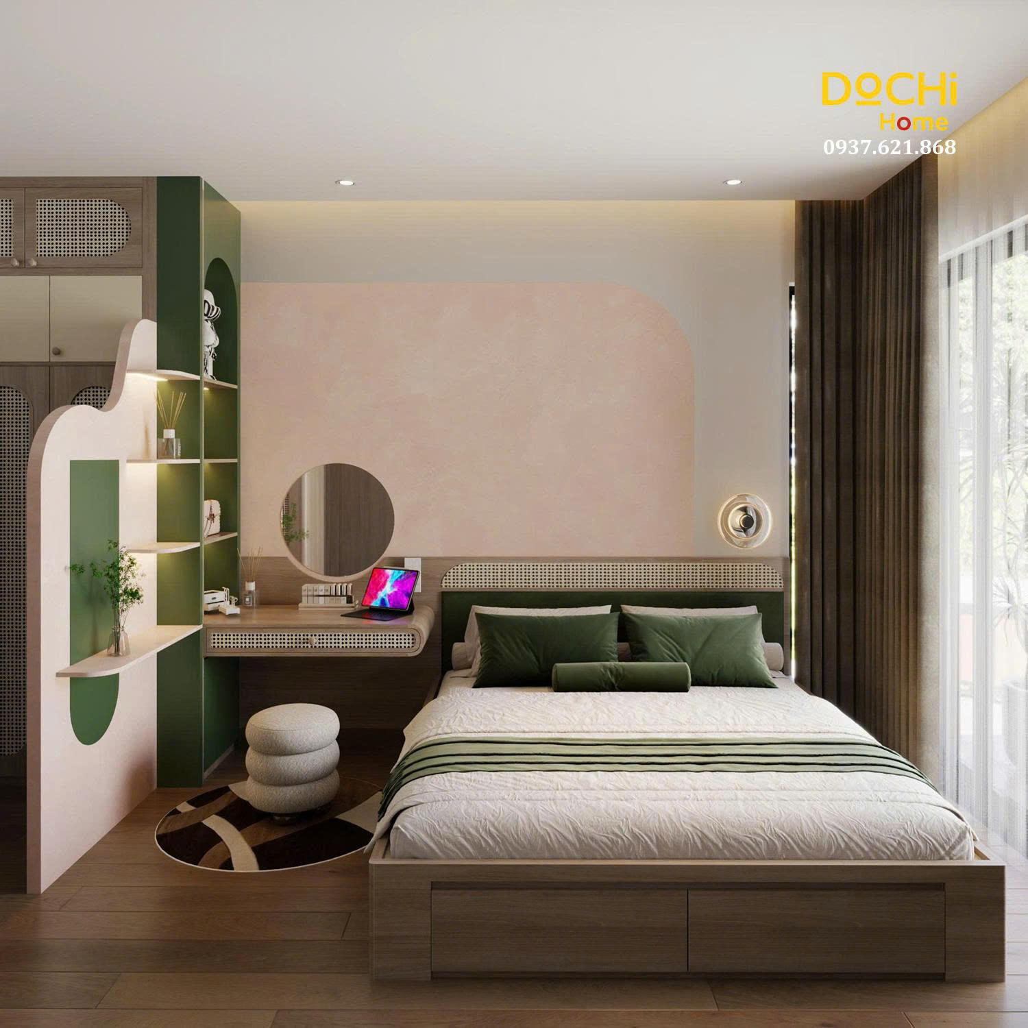 Thiết kế nội thất phòng ngủ - Dochi Home - Nhà Máy Thiết Kế, Sản Xuất, Thi Công Nội Thất Căn Hộ - Công Ty TNHH Dochi Home