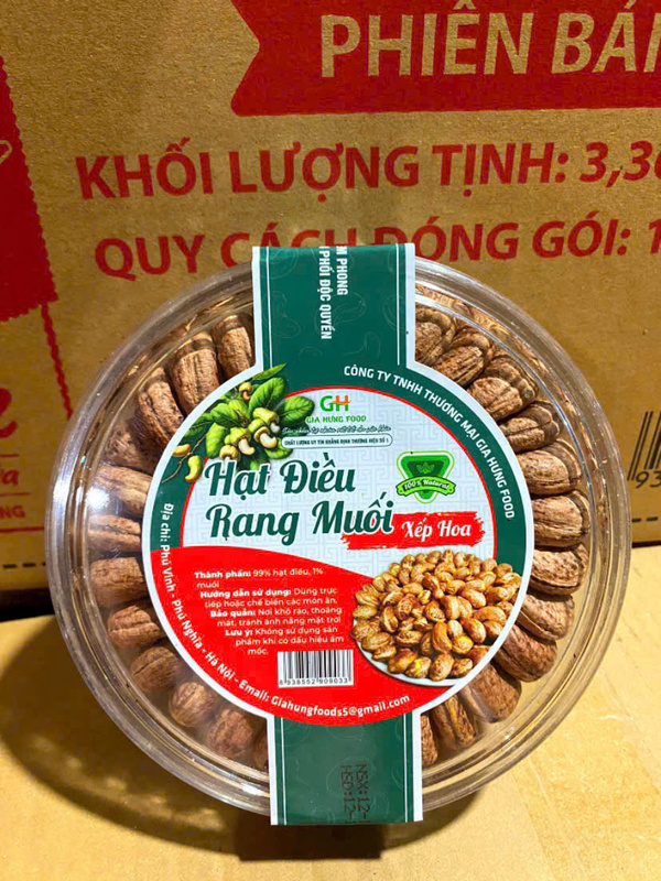 Hạt điều rang muối - Hạt Dinh Dưỡng Gia Hưng Food - Công Ty TNHH Thương Mại Gia Hưng Food