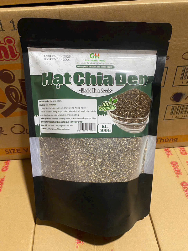 Hạt chia đen - Hạt Dinh Dưỡng Gia Hưng Food - Công Ty TNHH Thương Mại Gia Hưng Food