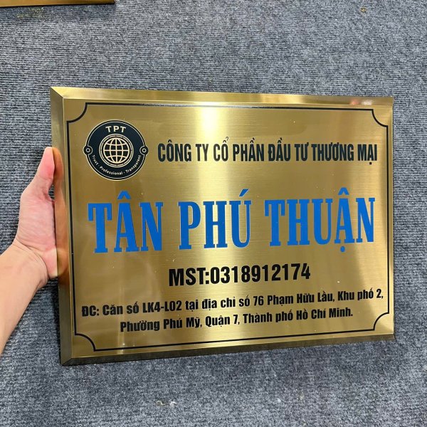 In bảng hiệu kim loại - In ấn Quảng Cáo Mạnh Dũng - Công Ty Cổ Phần Quảng Cáo Mạnh Dũng