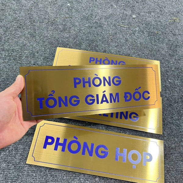 In bảng tên phòng bằng inox - In ấn Quảng Cáo Mạnh Dũng - Công Ty Cổ Phần Quảng Cáo Mạnh Dũng