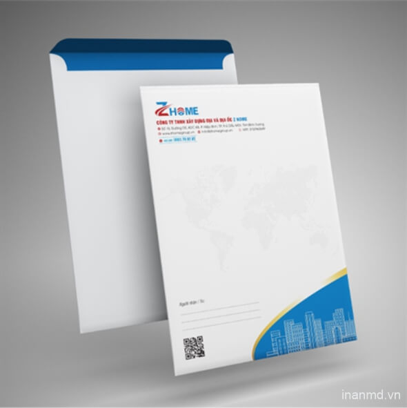 In bao thư A4 - In ấn Quảng Cáo Mạnh Dũng - Công Ty Cổ Phần Quảng Cáo Mạnh Dũng