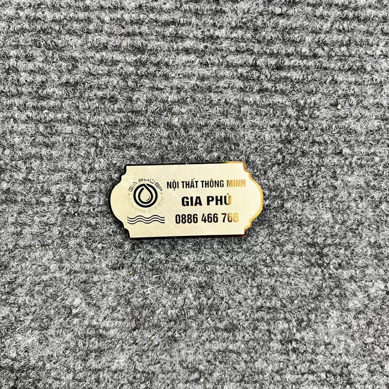 Tem inox khắc laser dán đồ nội thất - Tem Nhãn Mạnh Dũng - Công Ty Cổ Phần Quảng Cáo Mạnh Dũng