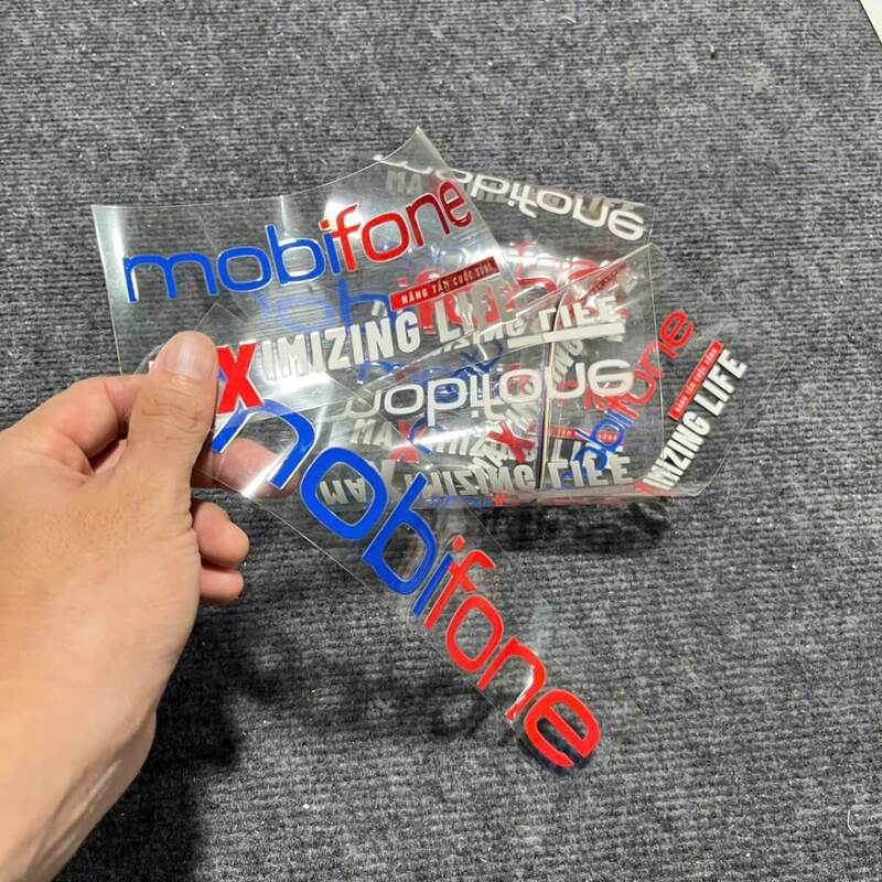 Tem nhãn DTF dán sản phẩm