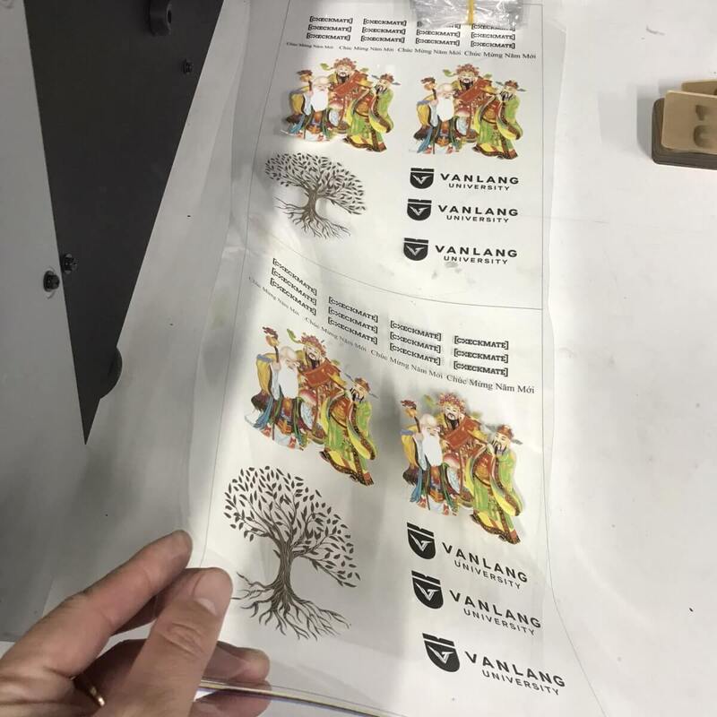 Tem nhãn UV DTF in Logo - Tem Nhãn Mạnh Dũng - Công Ty Cổ Phần Quảng Cáo Mạnh Dũng