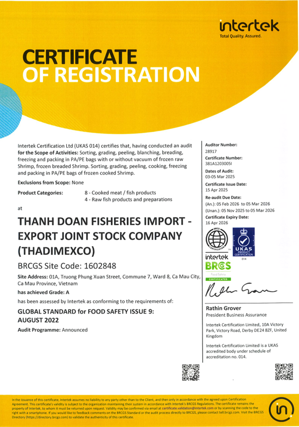  - Công Ty TNHH MTV Thủy Sản Nam Mỹ