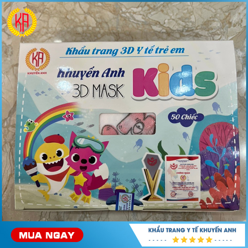 Khẩu trang trẻ em 3D