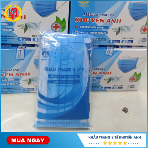Khẩu trang y tế 4 lớp