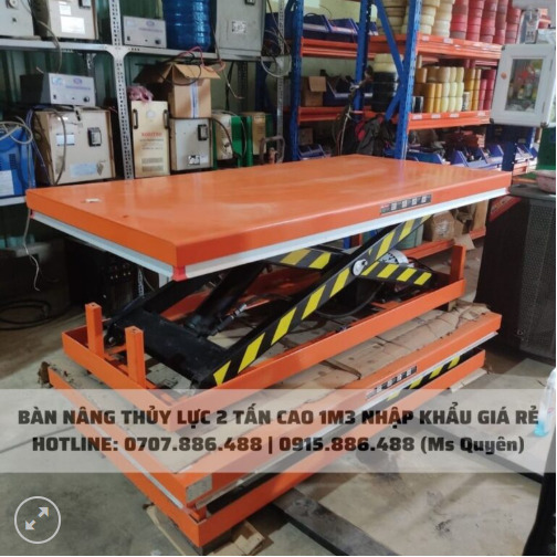 Bàn nâng thủy lực 2 tấn Model HW2002