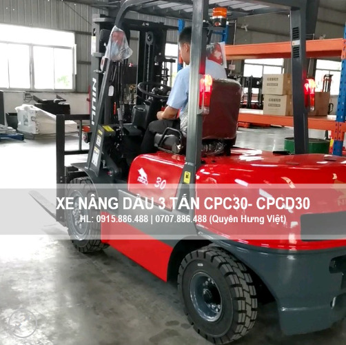Xe nâng dầu 3 tấn Niuli Model CPC30/CPCD30