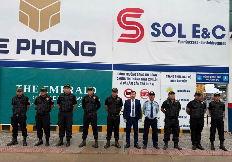 Dịch vụ bảo vệ công trường