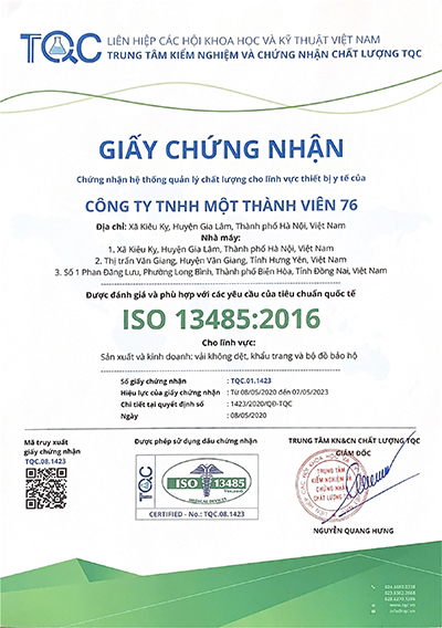 Chứng nhận ISO 13485:2016