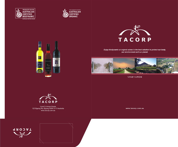 Folder Tacorp Wine - Dịch Thuật Hoàng Huệ - Công Ty TNHH Hoàng Huệ