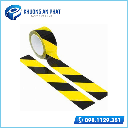 Băng keo dán nền sọc vàng đen