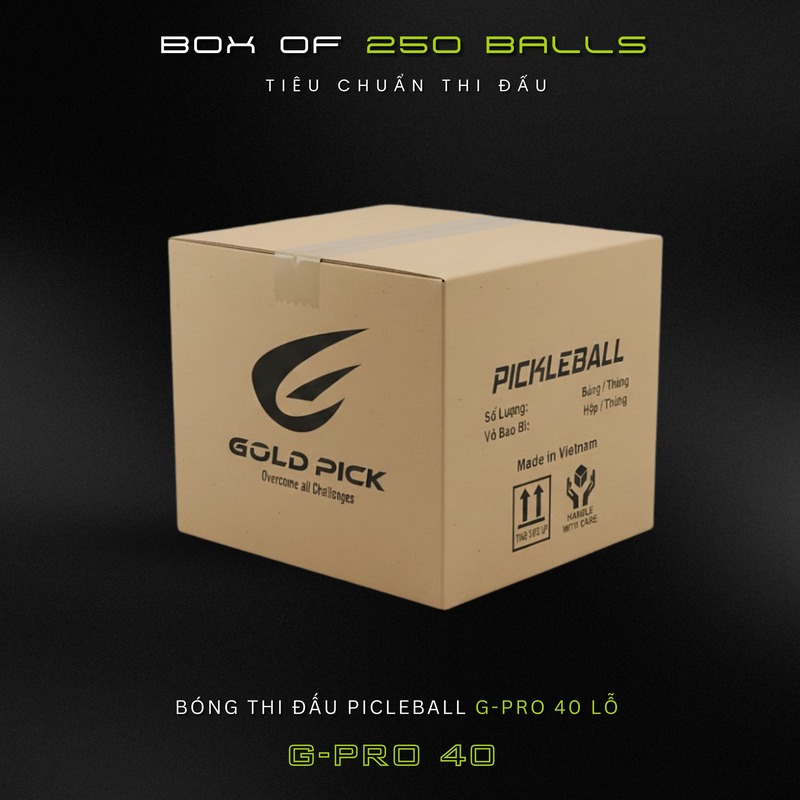 Bóng Pickleball Gold Pick - G-PRO Tiêu chuẩn thi đấu (BOX 200)