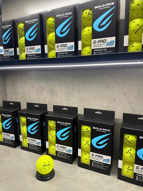 Bóng Pickleball Gold Pick - G-PRO Tiêu chuẩn thi đấu (BOX 6)
