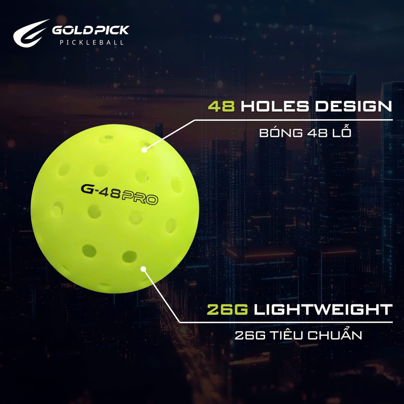 Bóng Gold Pick G-Pro48 tiêu chuẩn thi đấu