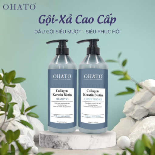 Dầu gội xả Biotin Collagen Ohato