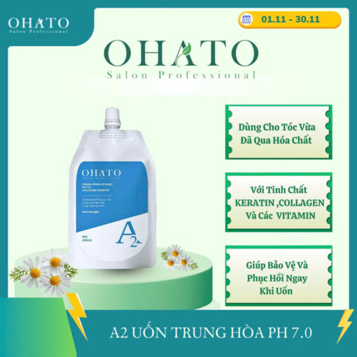 Uốn, duỗi OHato A2 cho tóc trung bình