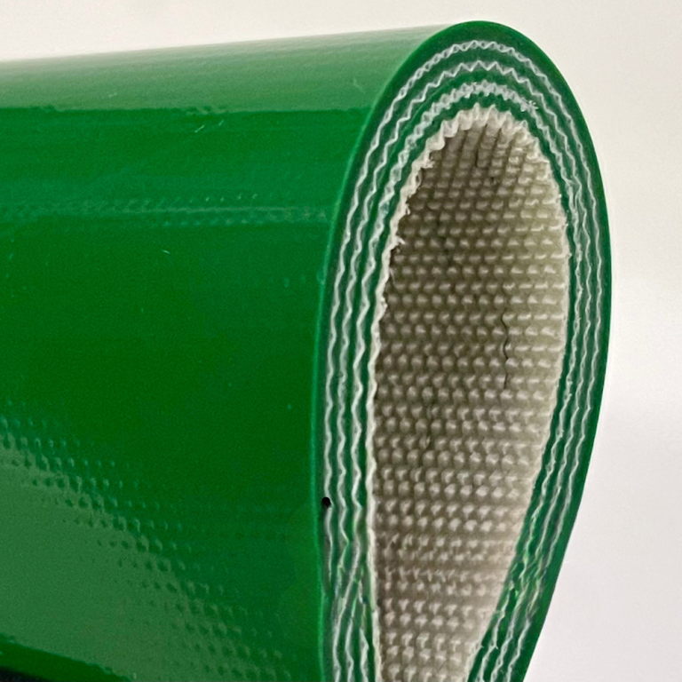 Băng tải PVC xanh 5 ly – 4 lớp bố - Băng Tải Sài Gòn - Công Ty TNHH Quốc Tế Sài Gòn Logistics