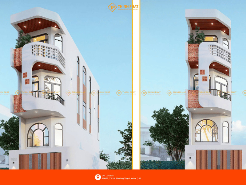 Thiết kế thi công xây dựng nhà phố - Xây Dựng Thịnh Phát - Công Ty Cổ Phần Đầu Tư Tư Vấn Thiết Kế Và Xây Dựng Thịnh Phát