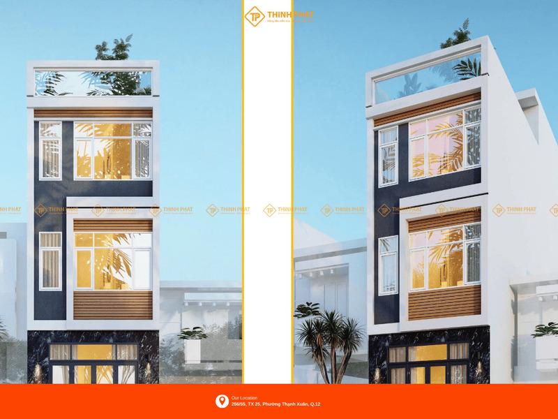 Thiết kế thi công xây dựng nhà phố - Xây Dựng Thịnh Phát - Công Ty Cổ Phần Đầu Tư Tư Vấn Thiết Kế Và Xây Dựng Thịnh Phát