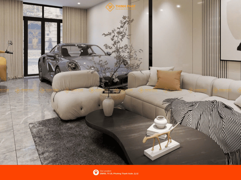 Nội thất phòng khách - Xây Dựng Thịnh Phát - Công Ty Cổ Phần Đầu Tư Tư Vấn Thiết Kế Và Xây Dựng Thịnh Phát