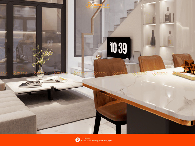 Nội thất phòng khách - Xây Dựng Thịnh Phát - Công Ty Cổ Phần Đầu Tư Tư Vấn Thiết Kế Và Xây Dựng Thịnh Phát