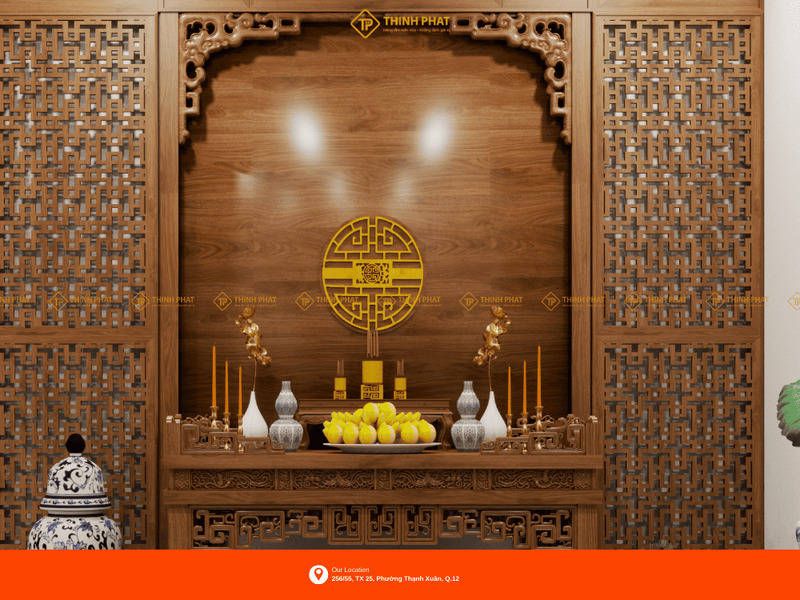 Nội thất phòng thờ - Xây Dựng Thịnh Phát - Công Ty Cổ Phần Đầu Tư Tư Vấn Thiết Kế Và Xây Dựng Thịnh Phát