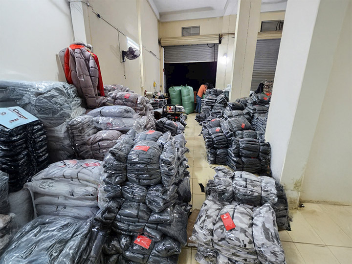 Hình ảnh kho hàng công ty Nguyễn Gia Tex