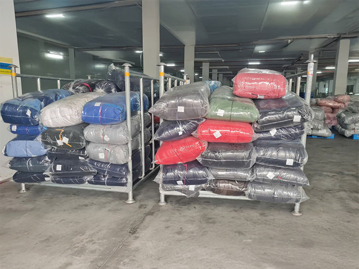 Hình ảnh kho hàng công ty Nguyễn Gia Tex