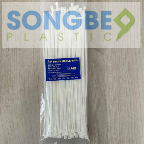 Dây rút nhựa 5x250mm - Thiết Bị Niêm Phong Sông Bé - Hợp Tác Xã Dịch Vụ Vận Tải Sông Bé