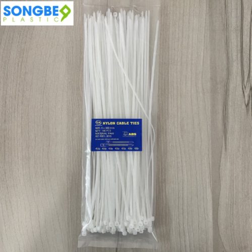 Dây rút nhựa 5x300mm - Thiết Bị Niêm Phong Sông Bé - Hợp Tác Xã Dịch Vụ Vận Tải Sông Bé