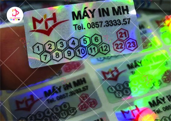 In tem Decal 7 màu