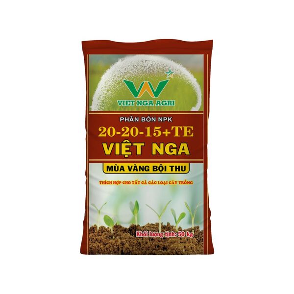 Phân bón NPK 20-20-15+TE Việt Nga - Công Ty Cổ Phần Tập Đoàn Việt Nga