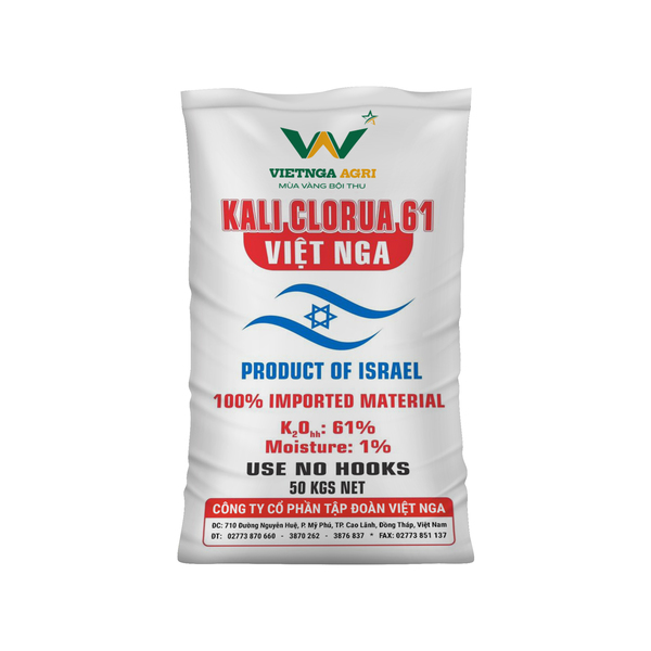 Phân kali clorua 61 Việt Nga - Công Ty Cổ Phần Tập Đoàn Việt Nga