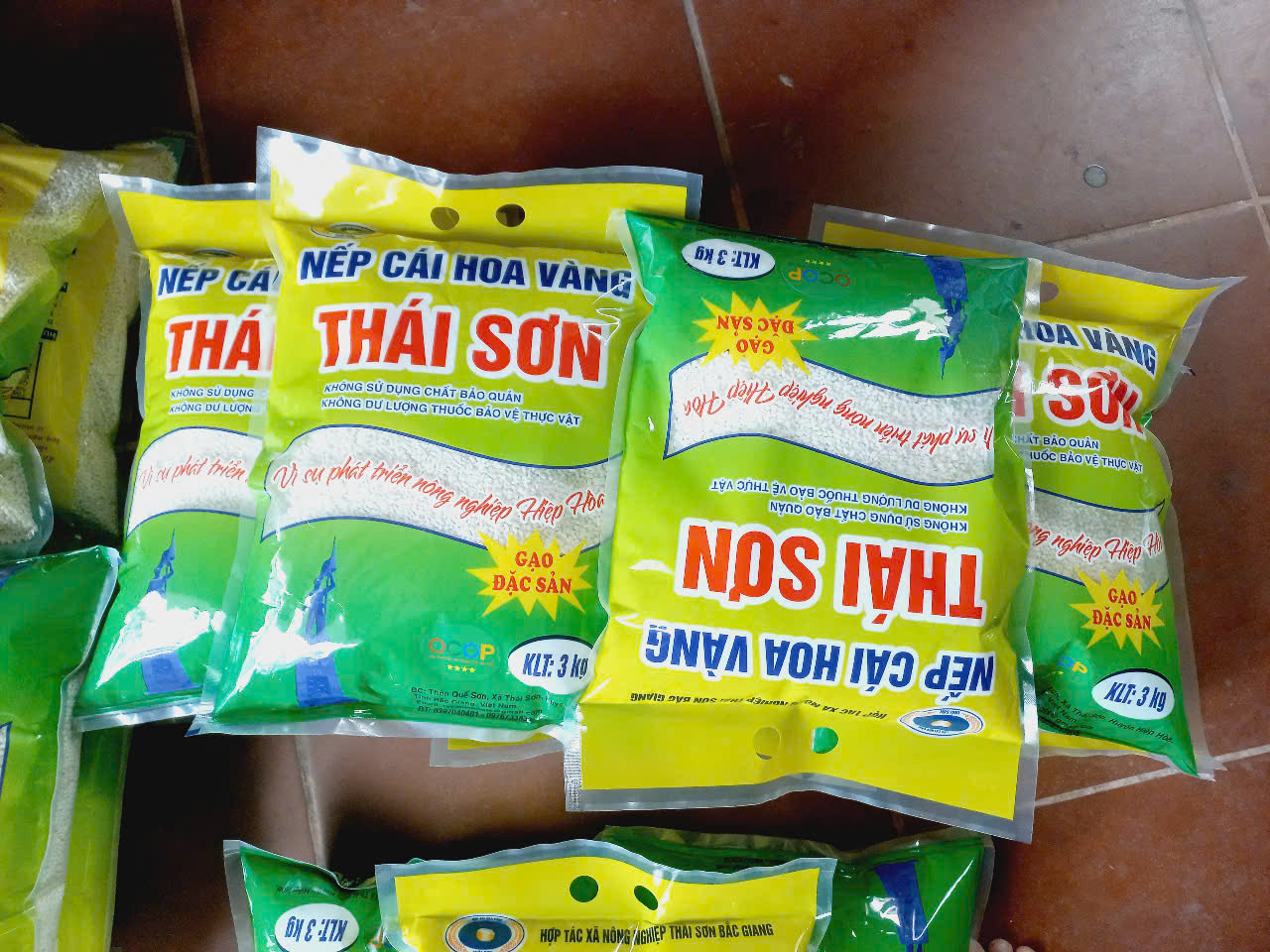 Gạo Nếp Cái Hoa Vàng Thái Sơn - Hợp Tác Xã Nông Nghiệp Thái Sơn Bắc Giang