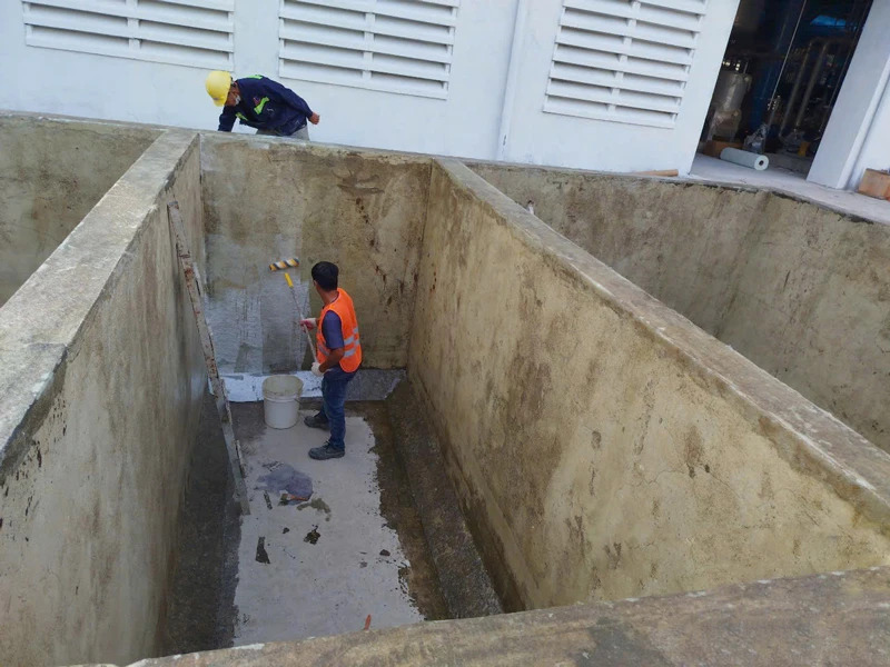 Bọc phủ Composite cho bể bê tông - Dịch Vụ Bọc Phủ Composite Việt Trung - Công Ty TNHH Việt Trung Composit