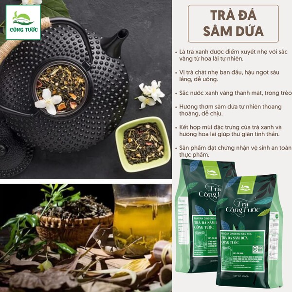 Trà đá sâm dứa