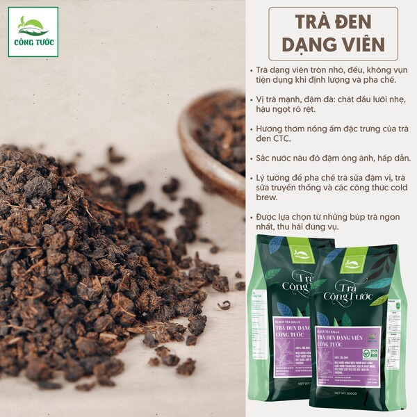 Trà đen dạng viên