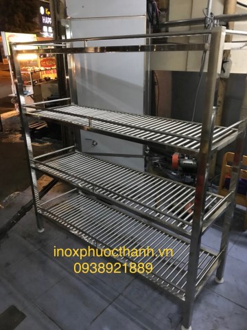 Kệ inox MS02 - Chi Nhánh Long An - Công Ty TNHH Thương Mại Sản Xuất Inox Phước Thành