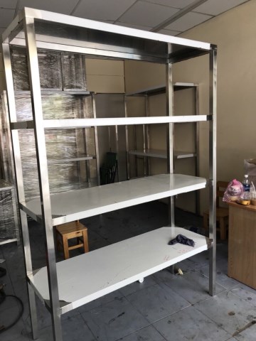 Kệ inox MS04 - Chi Nhánh Long An - Công Ty TNHH Thương Mại Sản Xuất Inox Phước Thành