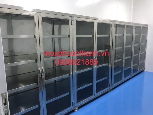 Tủ inox MS03 - Chi Nhánh Long An - Công Ty TNHH Thương Mại Sản Xuất Inox Phước Thành