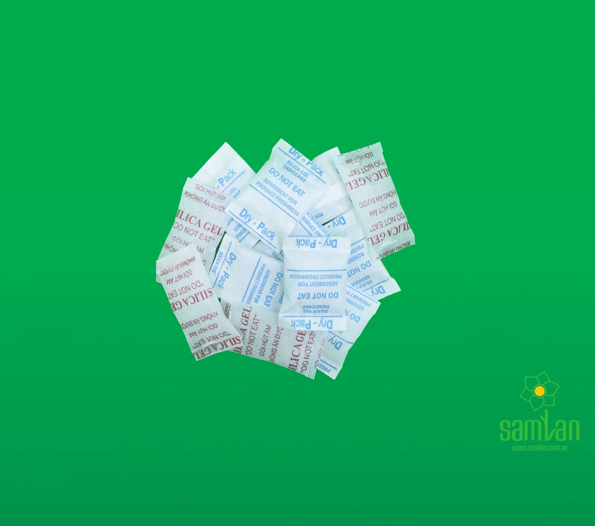 Gói hút ẩm Silica Gel - Bao Bì Carton Sam Lan  - Công Ty Cổ Phần Bao Bì Carton Sam Lan