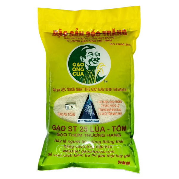 Gạo ST25 - Thực Phẩm Sạch Tâm An - Công Ty TNHH Thực Phẩm Sạch Tâm An Hải Dương